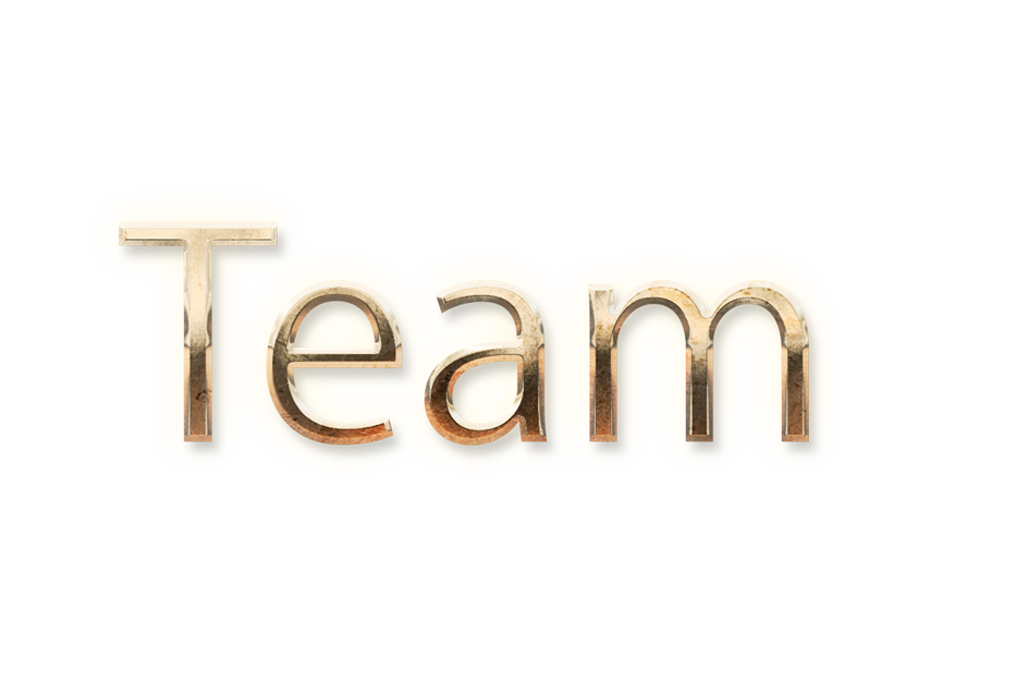 WORD TEAM gold text typography PNG images free